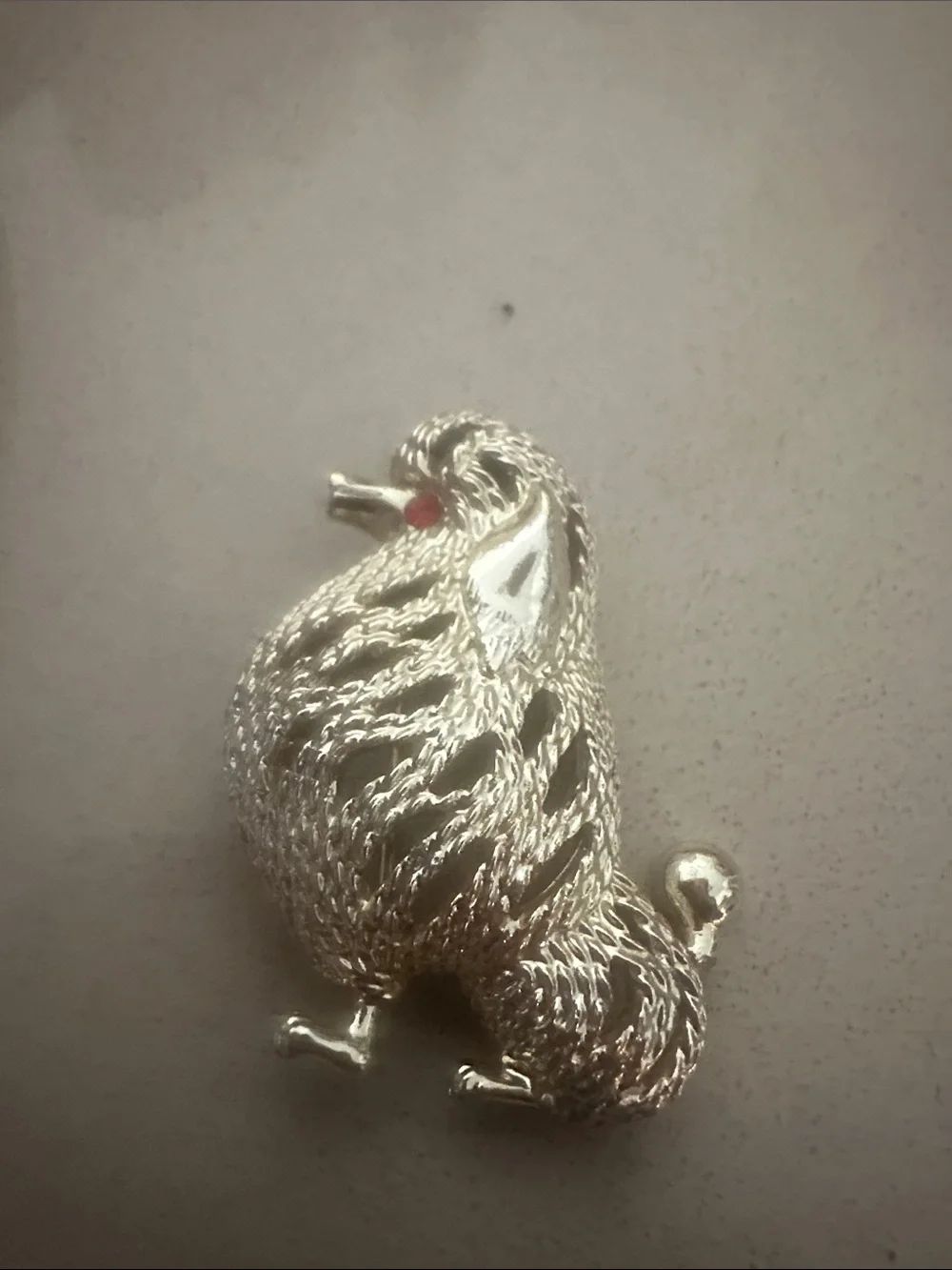 Silver Bird and White Mask Petite Pet Pins — Unbranded